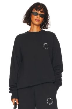 7 Days Active Monday Sweatshirt Vintage Black