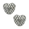 Heart Stud Earring Silver -Fashion Women's Clothing Store 8OTH WL1558 V1