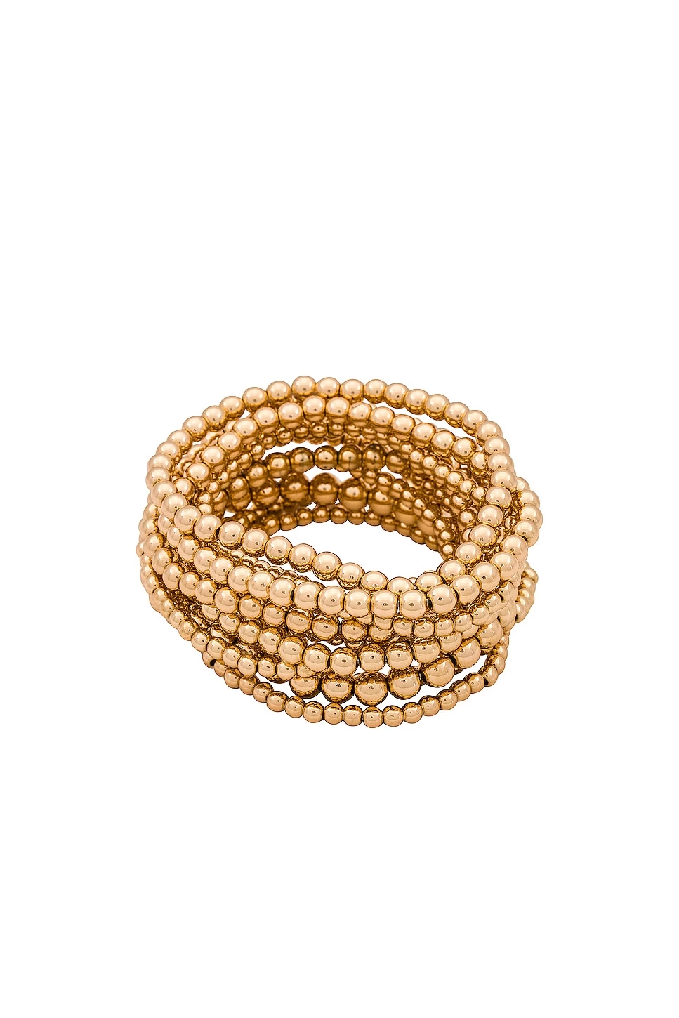 Beaded Bracelet Silver 4 Beaded Bracelet Silver - Image 2