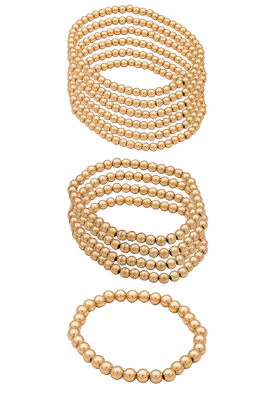 Beaded Bracelet Silver 5 Beaded Bracelet Silver - Image 3