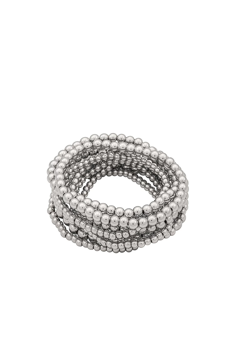 Beaded Bracelet Silver 8 Beaded Bracelet Silver - Image 6