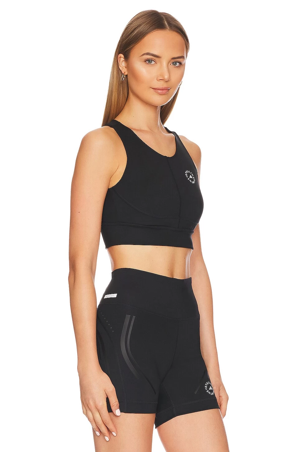 Adidas By Stella Mccartney TOP CROPPED Black & White 4 Adidas By Stella Mccartney TOP CROPPED Black & White - Image 2