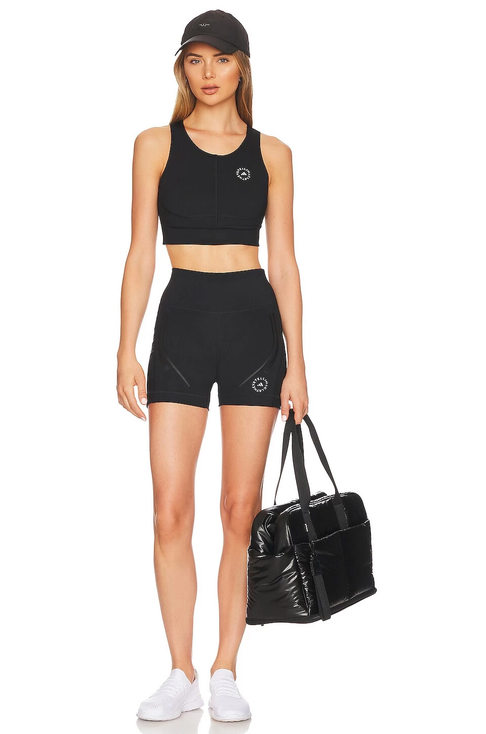 Adidas By Stella Mccartney TOP CROPPED Black & White 6 Adidas By Stella Mccartney TOP CROPPED Black & White - Image 4