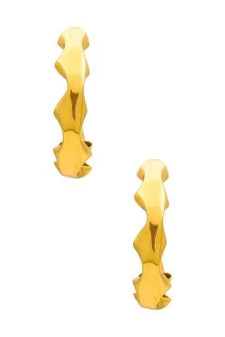 Astrid Earrings Gold Plated Brass 8 Astrid Earrings Gold Plated Brass -Fashion Women's Clothing Store AEUM WL28 V3