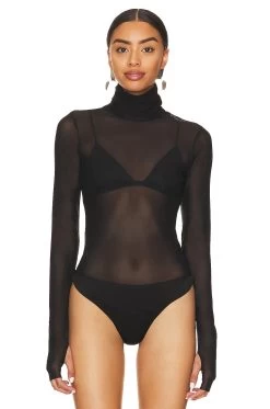 X REVOLVE Milo Bodysuit Noir 8 X REVOLVE Milo Bodysuit Noir -Fashion Women's Clothing Store AFFM WS237 V2