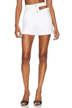 AGOLDE Broken Waistband Short Milkshake -Fashion Women's Clothing Store AGOL WF109 V2