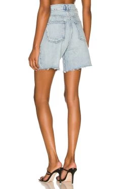 AGOLDE Fold Waistband Short Sideline 8 AGOLDE Fold Waistband Short Sideline -Fashion Women's Clothing Store AGOL WF94 V3