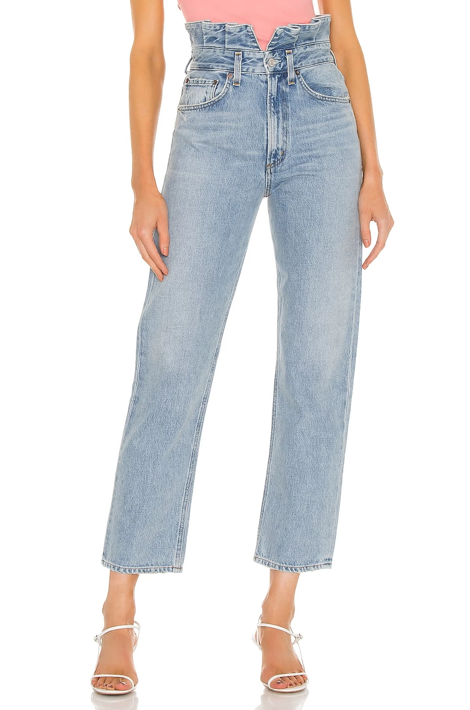 AGOLDE Lettuce Waistband Reworked High Rise Fitted 90s Revival 3 AGOLDE Lettuce Waistband Reworked High Rise Fitted 90s Revival