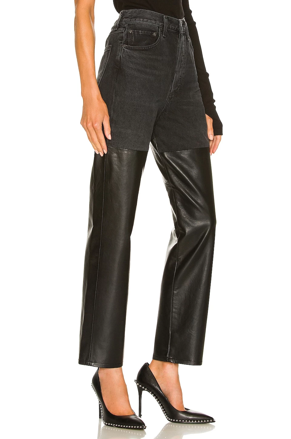 AGOLDE 90S PINCH WAIST 진 Howl & Detox Recycled Leather 4 AGOLDE 90S PINCH WAIST 진 Howl & Detox Recycled Leather - Image 2