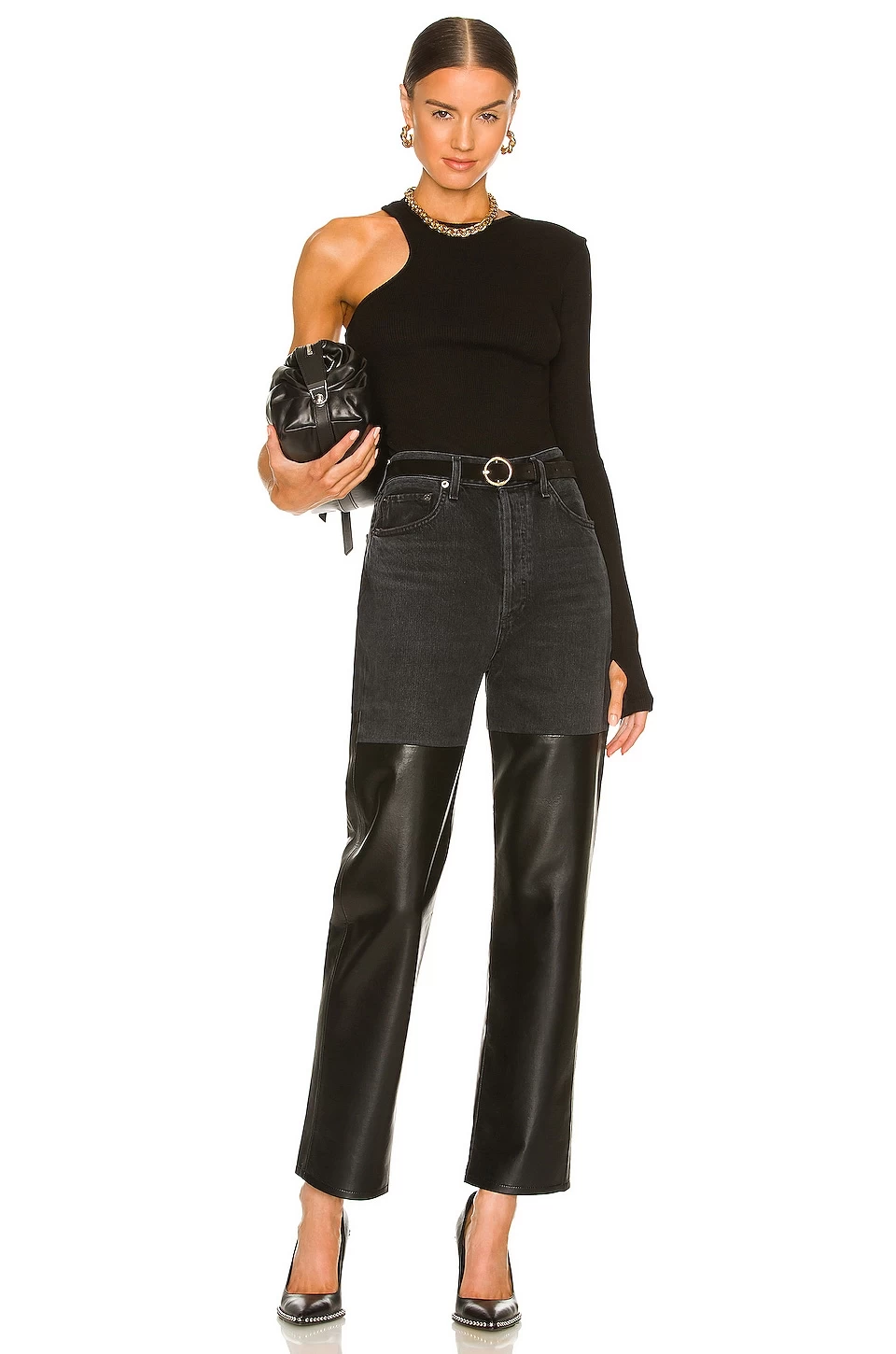 AGOLDE 90S PINCH WAIST 진 Howl & Detox Recycled Leather 6 AGOLDE 90S PINCH WAIST 진 Howl & Detox Recycled Leather - Image 4