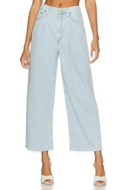 AGOLDE Dagna High Rise Pleat Baggy In Pivot Pivot
