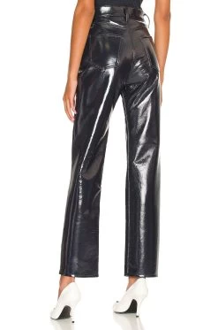 AGOLDE Recycled Leather 90's Pinch Waist Shadow Patent 12 AGOLDE Recycled Leather 90's Pinch Waist Shadow Patent -Fashion Women's Clothing Store AGOL WP21 V3