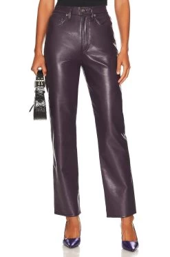 AGOLDE Recycled Leather Fitted 90's Detox -Fashion Women's Clothing Store AGOL WP28 V1