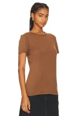 AGOLDE Annise Slim Tee Beeswax -Fashion Women's Clothing Store AGOL WS192 V2