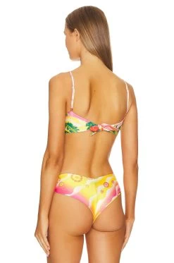 X REVOLVE Talia Bikini Top Palm Shimmer -Fashion Women's Clothing Store AGUA WX675 V4