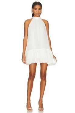 Alice + Olivia Erna Mini Dress White