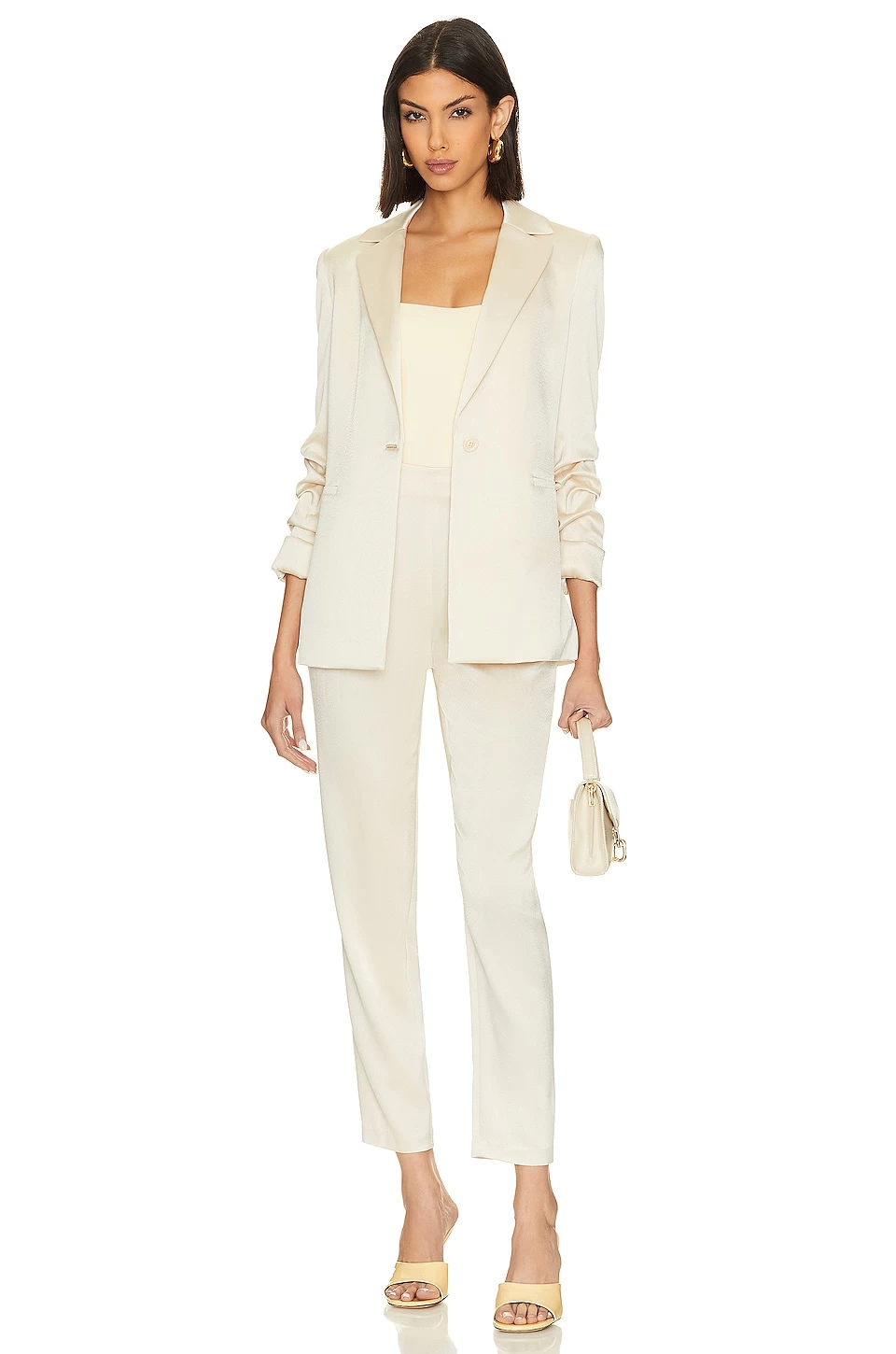 Alice + Olivia Jessie Slim Pant Champagne 6 Alice + Olivia Jessie Slim Pant Champagne - Image 4