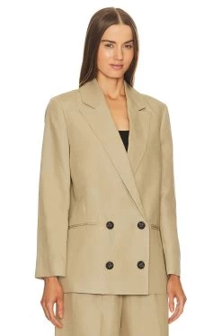 AllSaints Petra Blazer Light Beige -Fashion Women's Clothing Store ALLR WO165 V3