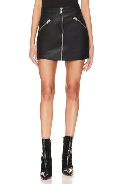 AllSaints Piper Faux Skirt Black