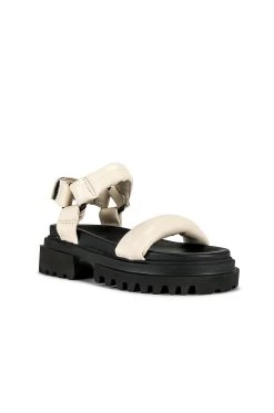 AllSaints Helium Sandal Chalk White -Fashion Women's Clothing Store ALLR WZ102 V2