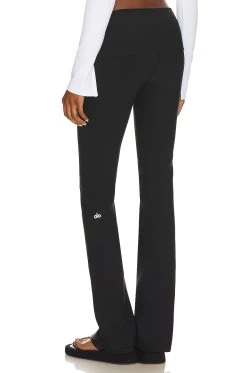Alosoft Low Rise Foldover Bootcut Legging Black -Fashion Women's Clothing Store ALOR WP212 V3