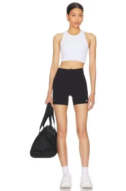 Seamless Delight High Neck Top White -Fashion Women's Clothing Store ALOR WS169 V4