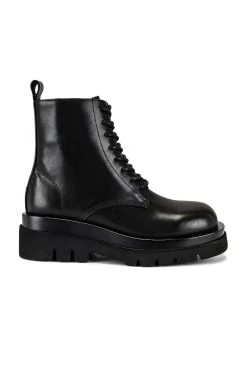 Capri Lace Up Boot Black Burnished