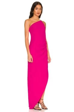 X REVOLVE Marea Gown Hot Pink -Fashion Women's Clothing Store AMAN WD1380 V2