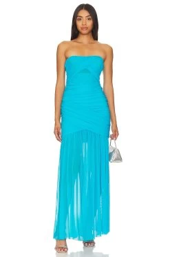 X Revolve Levi Gown Black -Fashion Women's Clothing Store AMAN WD1841 V1