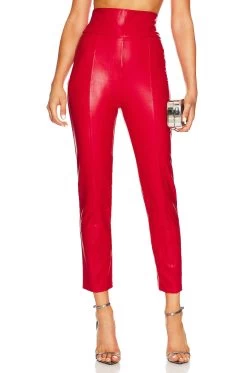 X REVOLVE Romana Pants Hot Pink Leather 15 X REVOLVE Romana Pants Hot Pink Leather -Fashion Women's Clothing Store AMAN WP91 V1