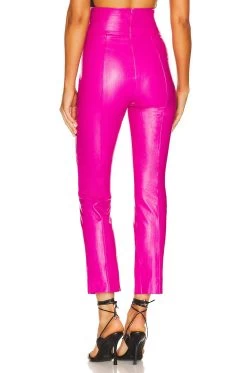 X REVOLVE Romana Pants Hot Pink Leather 11 X REVOLVE Romana Pants Hot Pink Leather -Fashion Women's Clothing Store AMAN WP96 V3