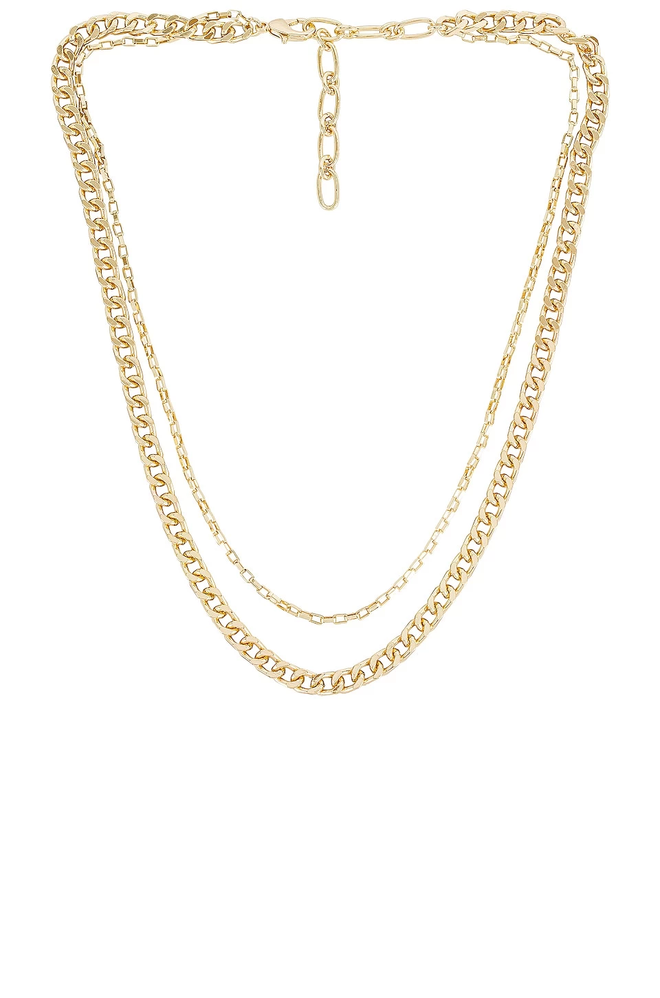 COLLAR LAYERED CHAIN Gold 3 COLLAR LAYERED CHAIN Gold