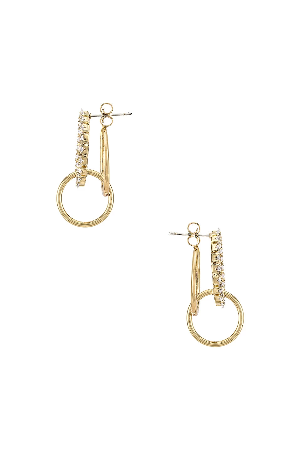 Triple Hoop Earring Gold 4 Triple Hoop Earring Gold - Image 2