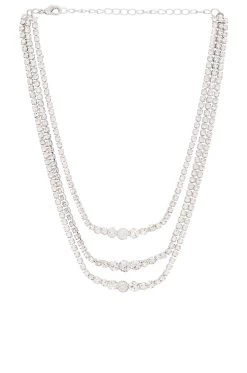 ENSEMBLE DE COLLIERS TENNIS PAVED Silver