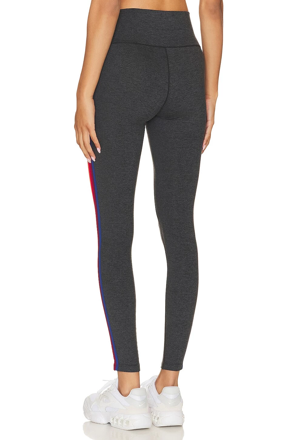 5 Stripe Rainbow Full Length Hi Rise Legging Charcoal 6 5 Stripe Rainbow Full Length Hi Rise Legging Charcoal - Image 4