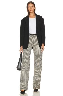 ANINE BING Roy Jean Stripe 10 ANINE BING Roy Jean Stripe -Fashion Women's Clothing Store ANIN WJ63 V4