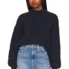ANINE BING Mike Sweater Midnight Navy -Fashion Women's Clothing Store ANIN WK118 V1