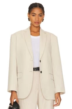 ANINE BING Quinn Blazer Dove