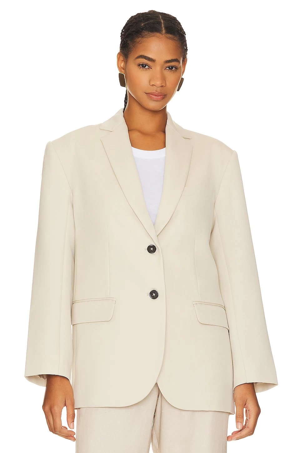 ANINE BING Quinn Blazer Dove 4 ANINE BING Quinn Blazer Dove - Image 2