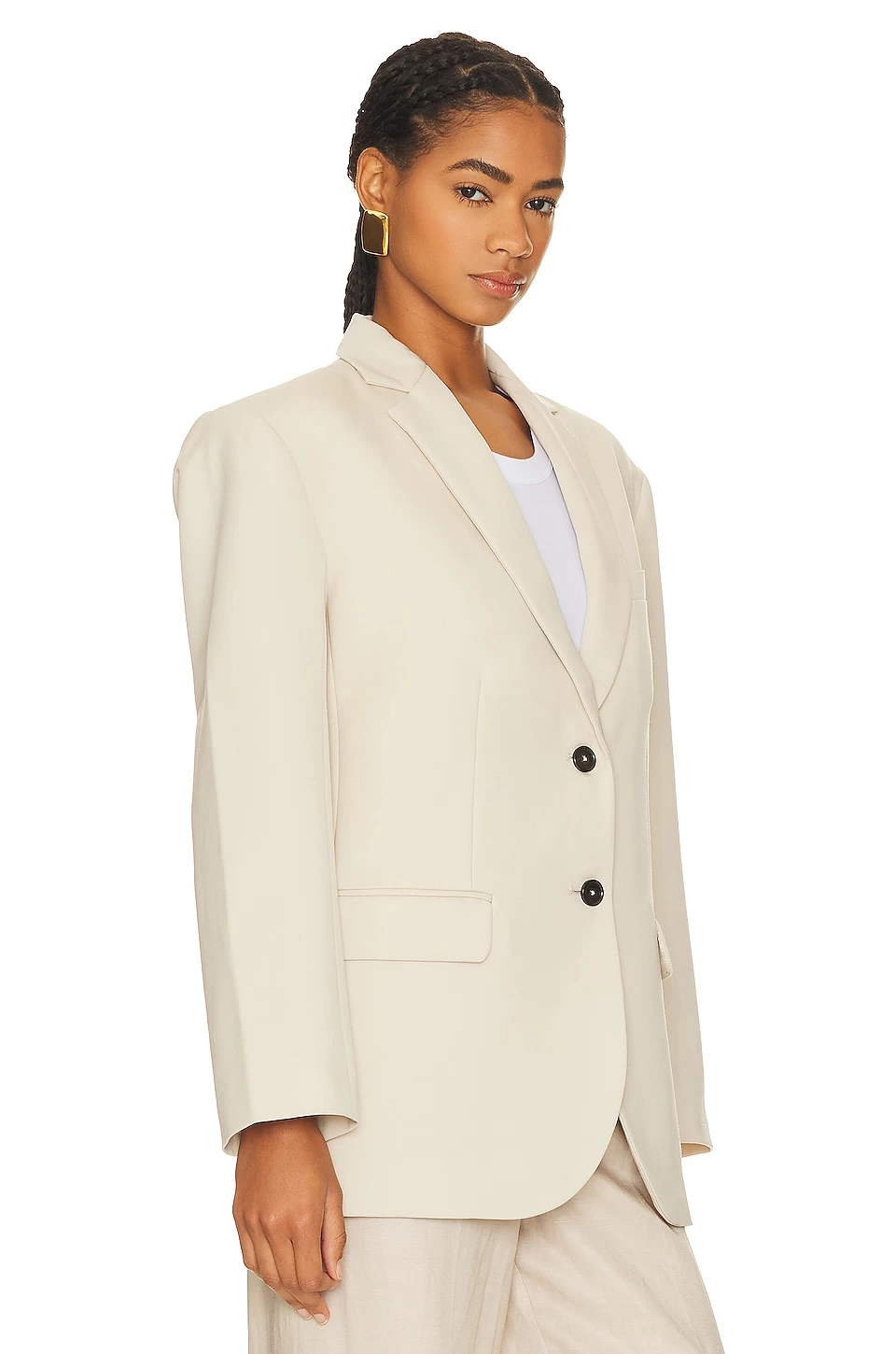 ANINE BING Quinn Blazer Dove 5 ANINE BING Quinn Blazer Dove - Image 3