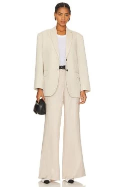 ANINE BING Quinn Blazer Dove 11 ANINE BING Quinn Blazer Dove -Fashion Women's Clothing Store ANIN WO148 V5