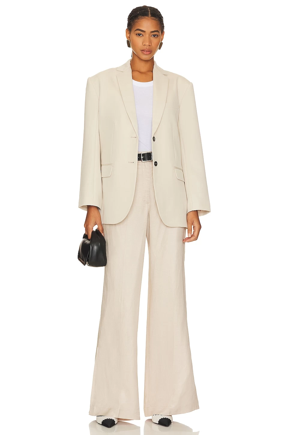 ANINE BING Quinn Blazer Dove 7 ANINE BING Quinn Blazer Dove - Image 5