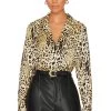 ANINE BING Mylah Button Up Cheetah Print 1 ANINE BING Mylah Button Up Cheetah Print -Fashion Women's Clothing Store ANIN WS207 V1