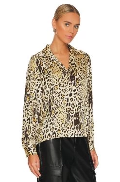 ANINE BING Mylah Button Up Cheetah Print -Fashion Women's Clothing Store ANIN WS207 V2