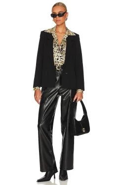 ANINE BING Mylah Button Up Cheetah Print -Fashion Women's Clothing Store ANIN WS207 V4