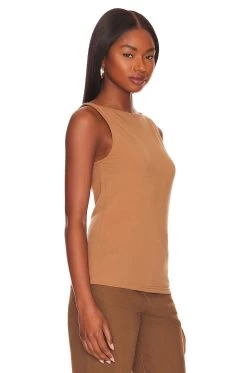 ANINE BING Rue Tank Camel 7 ANINE BING Rue Tank Camel -Fashion Women's Clothing Store ANIN WS223 V2