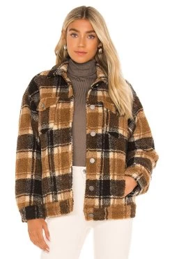 APPARIS X REVOLVE Kris Jacket Brown Flannel