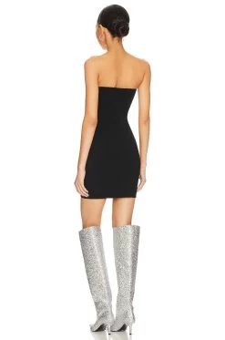 ALEXANDER WANG Tube Mini Dress Cut Out Detail Black -Fashion Women's Clothing Store AWAR WD4 V3