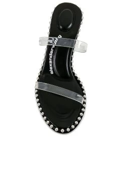 ALEXANDER WANG Nova 85 Sandal Black 12 ALEXANDER WANG Nova 85 Sandal Black -Fashion Women's Clothing Store AWAR WZ128 V4