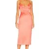Bardot Ayla Midi Dress Orange Fizz -Fashion Women's Clothing Store BARD WD618 V1